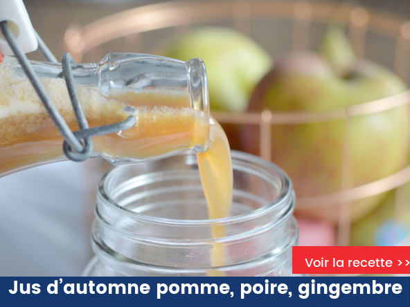 Jus d’automne pomme, poire, gingembre